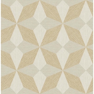Majesty Geo Gold Peel and Stick Wallpaper Sample