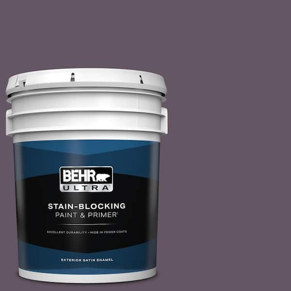 BEHR ULTRA 5 gal. Home Decorators Collection #HDC-CL-03 Grand Grape Satin Enamel Exterior Paint & Primer