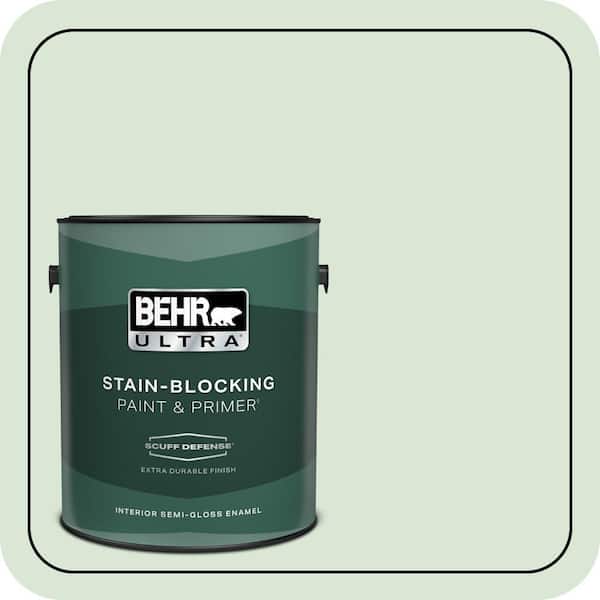 BEHR ULTRA 1 gal. #M400-2 Glass Tile Extra Durable Semi-Gloss Enamel Interior Paint & Primer