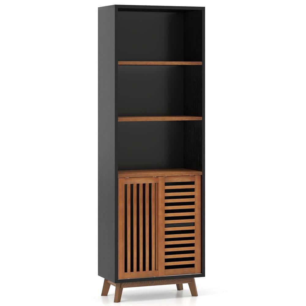 70 Inch 5-Tier Bookshelf with Reversible Adjustable Shelf-Black price history on PriceWatchPro