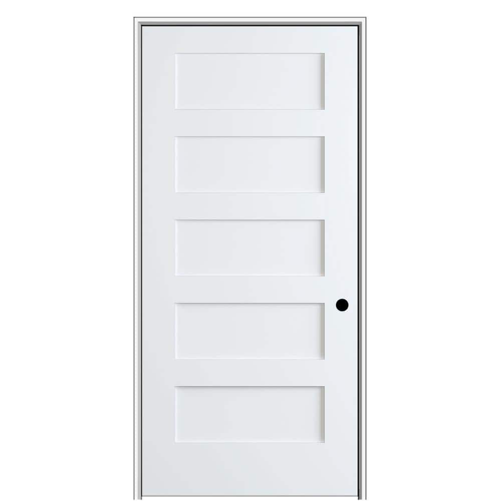 MMI DOOR Shaker Flat Panel 20 in. x 80 in. Left Hand Solid Core