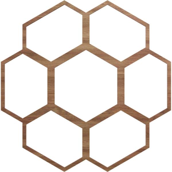 Ekena Millwork 24 in. x 10.25 in. x 0.25 in. Wood Medallion Moulding