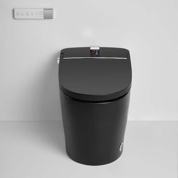 Boosicavelly Elongated Bidet Toilet 1.28 GPF Matte Black with Heated, Deodorizing, Soft Close