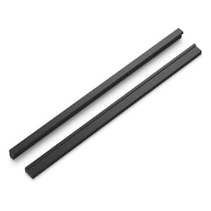 Streamline 12 in. (305 mm) C/C Flat Onyx Cabinet Door and Drawer Pull