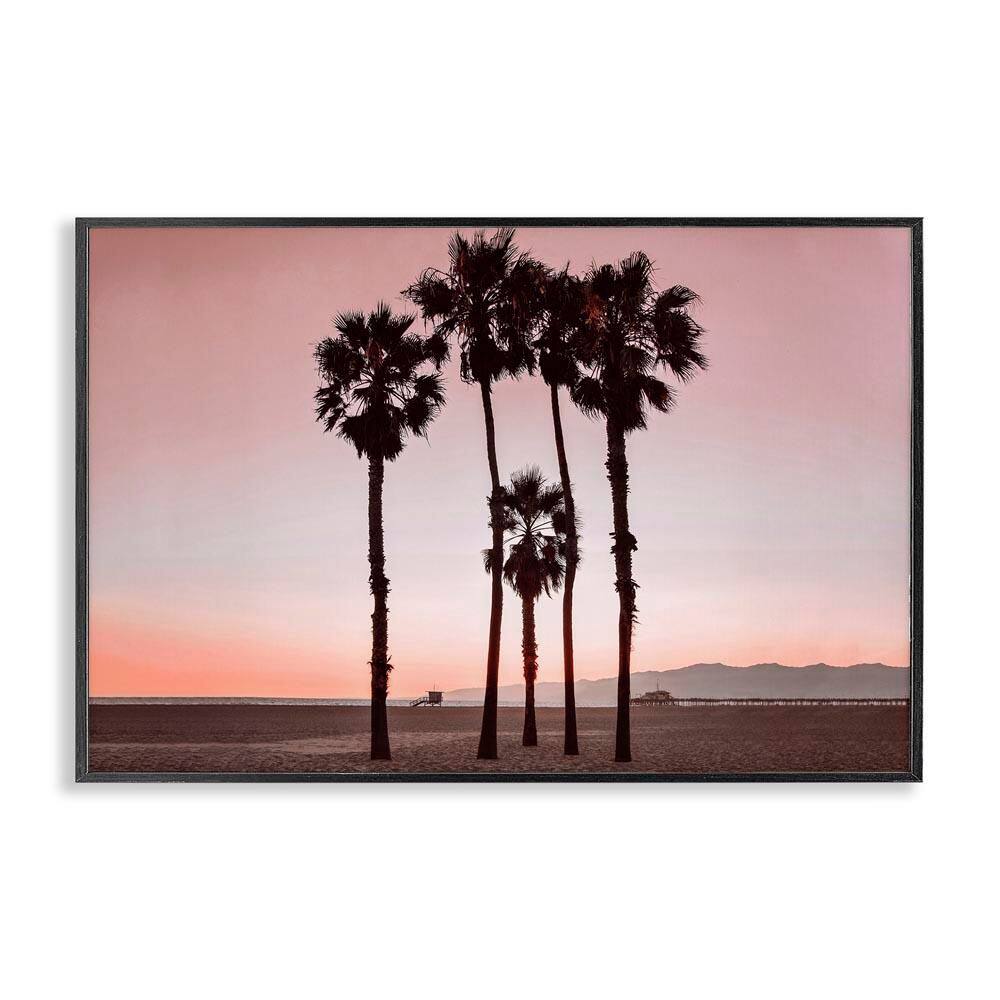 Cluster of Palm Trees by Natalie Carpentieri Black Framed Coastal Giclee Art Print 16 in. x 24 in. price history on PriceWatchPro