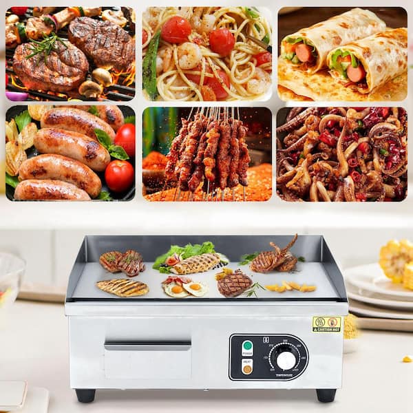 Garvee 209 sq Stainless Steel Electric Griddle with Non-Stick