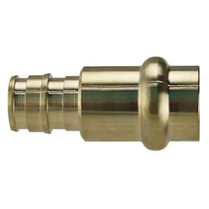 1/2 in. Brass PEX-A Barb x 1/2 in. Press Adapter