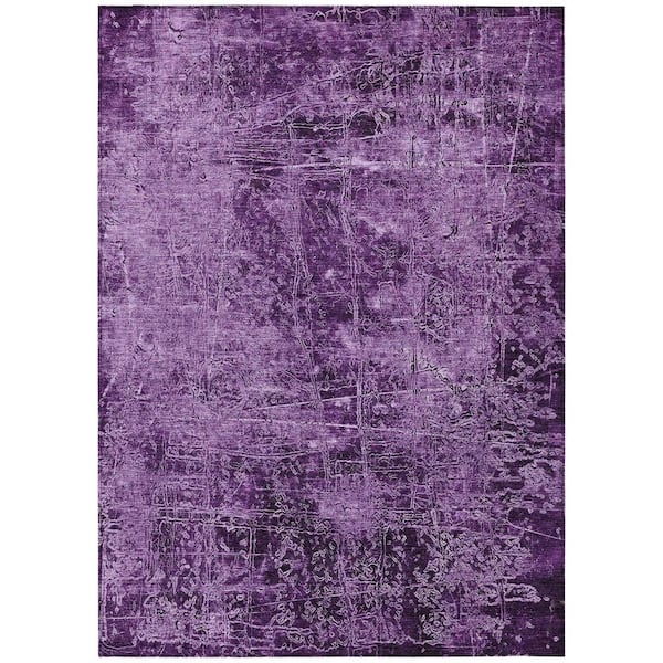 Addison Rugs Chantille ACN559 Purple 9 ft. x 12 ft. Machine Washable Indoor/Outdoor Geometric Area Rug
