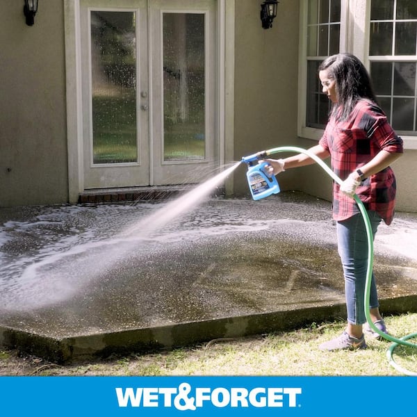 Wet and Forget - 48 oz. Outdoor Moss Mold Mildew and Algae Stain Remover with Rapid Application Hose End