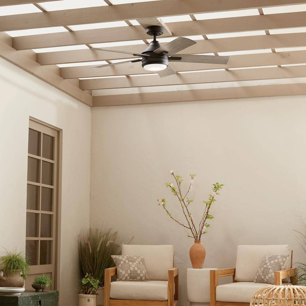 52-Inch Olde Bronze Ceiling Fan with LED Light and Remote