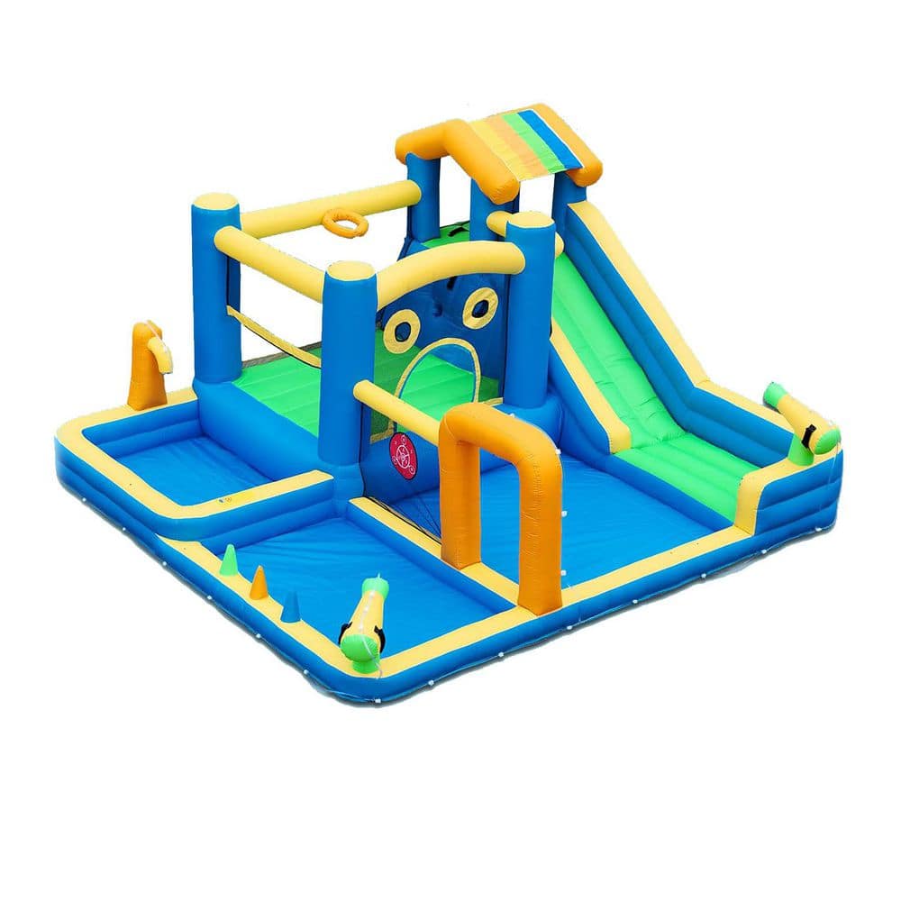 10 in 1 Bounce House with Water Slide, Sprinkler, Basketball Hoop, Climbing Wall, Blower, Water Guns, Game Accessories price history on PriceWatchPro