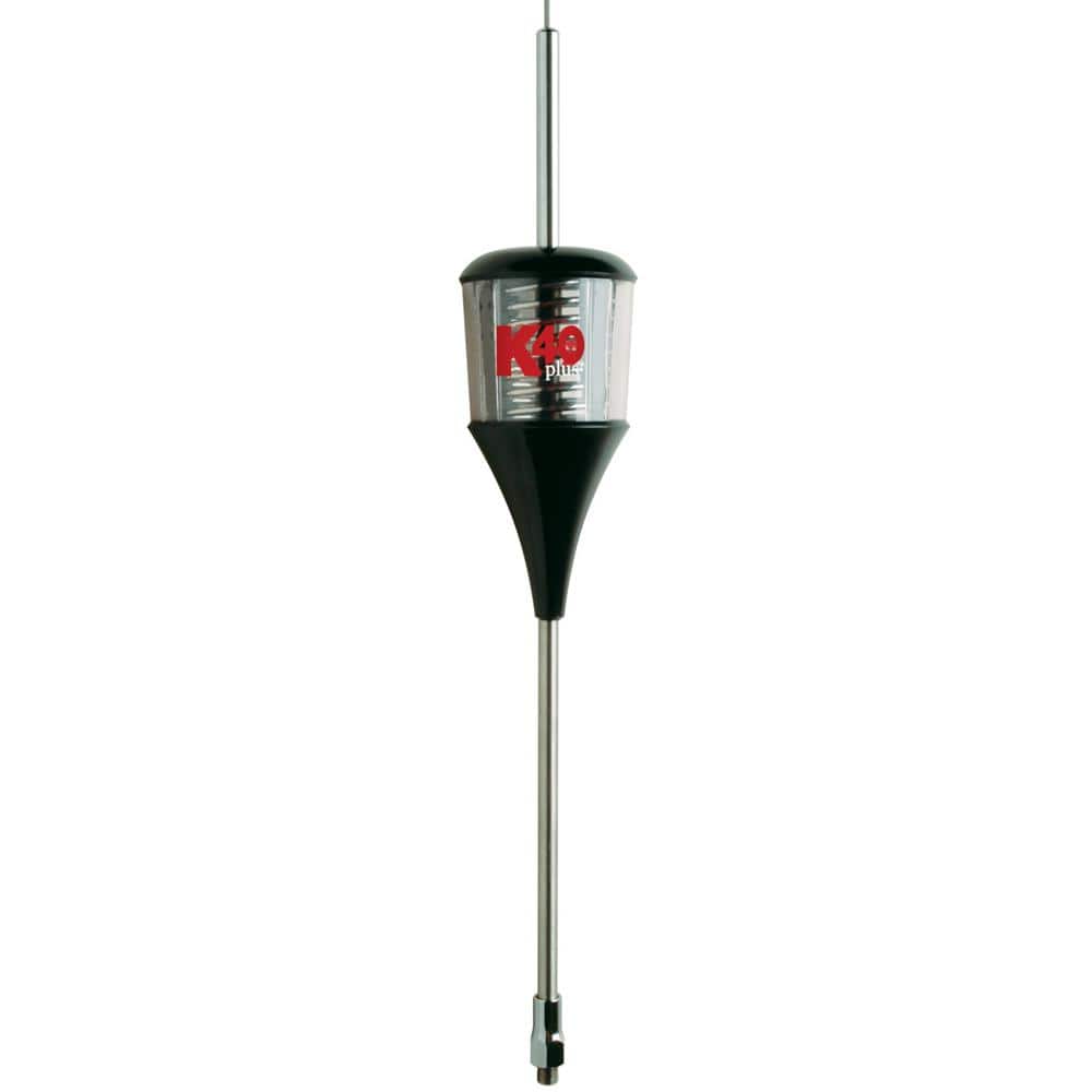 Plus Series 6000-Watt Trucker Antenna in Black/Clear with Chrome Coil, 49 i