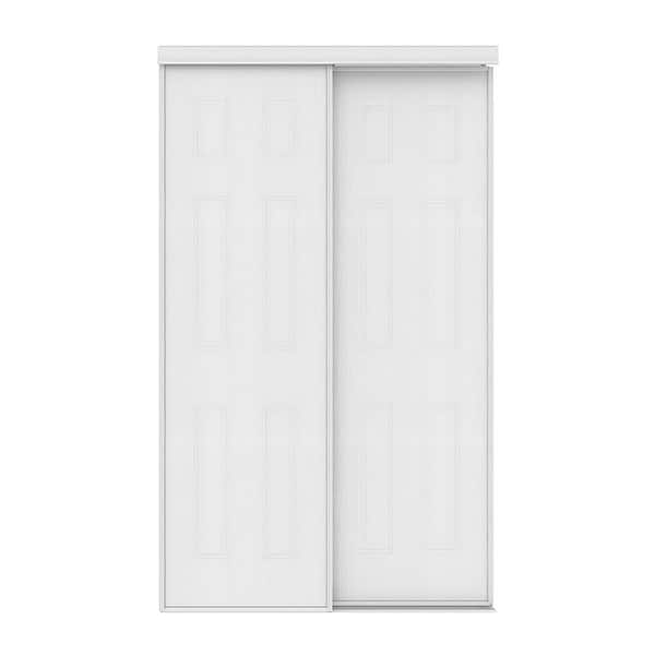36 In X 80 5 White Primed, Mirrored Bypass Closet Doors Home Depot