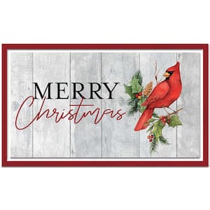 Cardinal Winter Merry Supreme Entry 18 in. x 30 in. Holiday Doormat