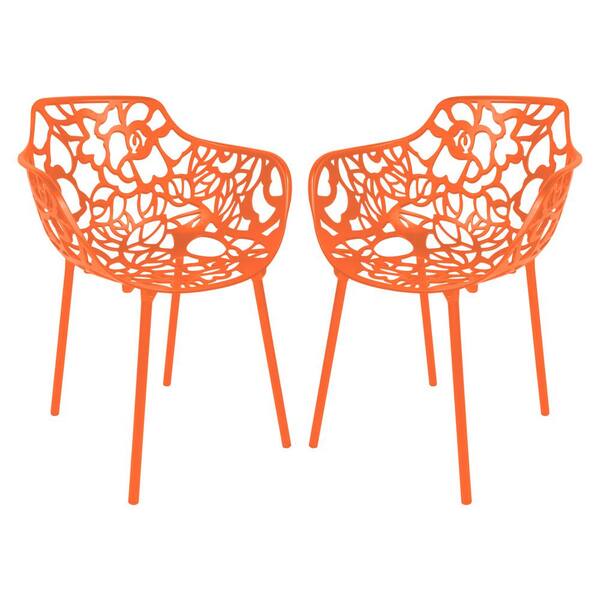 orange stackable patio chairs