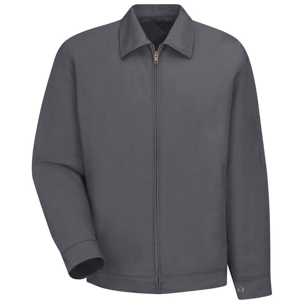 gray work jacket