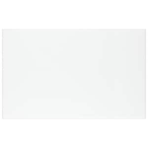 More Plain Glossy White 9-7/8 in. x 15-3/4 in. Ceramic Wall Take Home Tile Sample