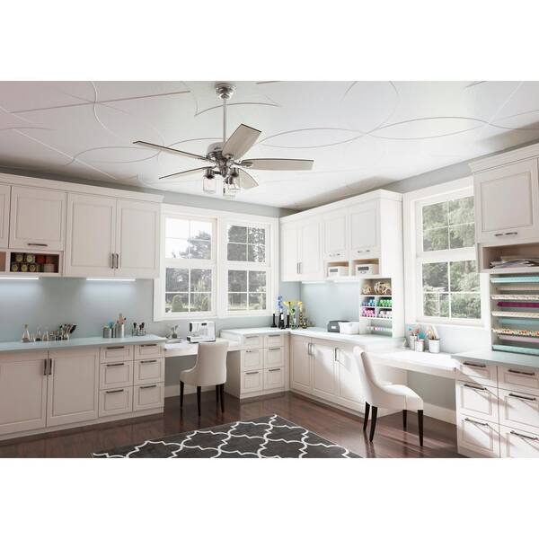 Indoor Brushed Nickel Ceiling Fan 