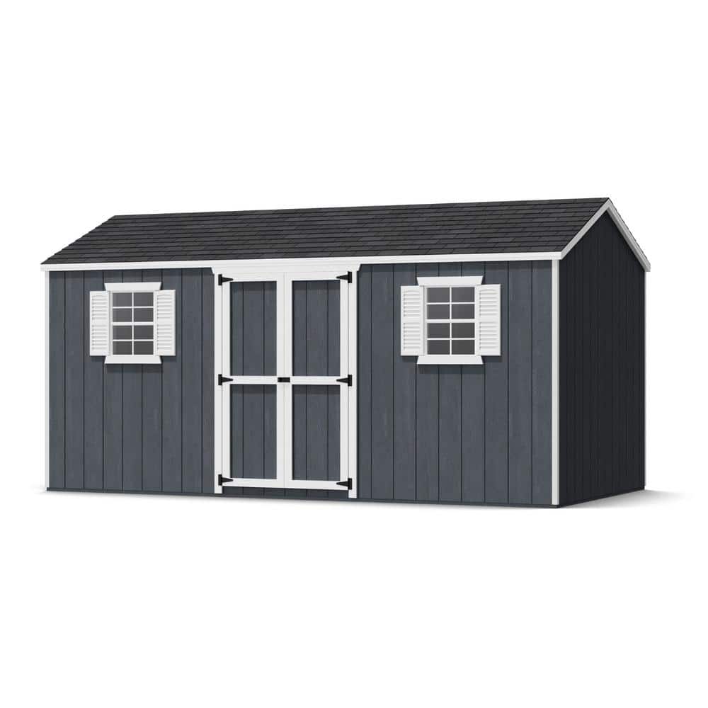 Value Workshop 8 ft. x 16 ft. Outdoor Wood Storage Shed Precut Kit with Operable Windows (128 sq. ft.) price history on PriceWatchPro