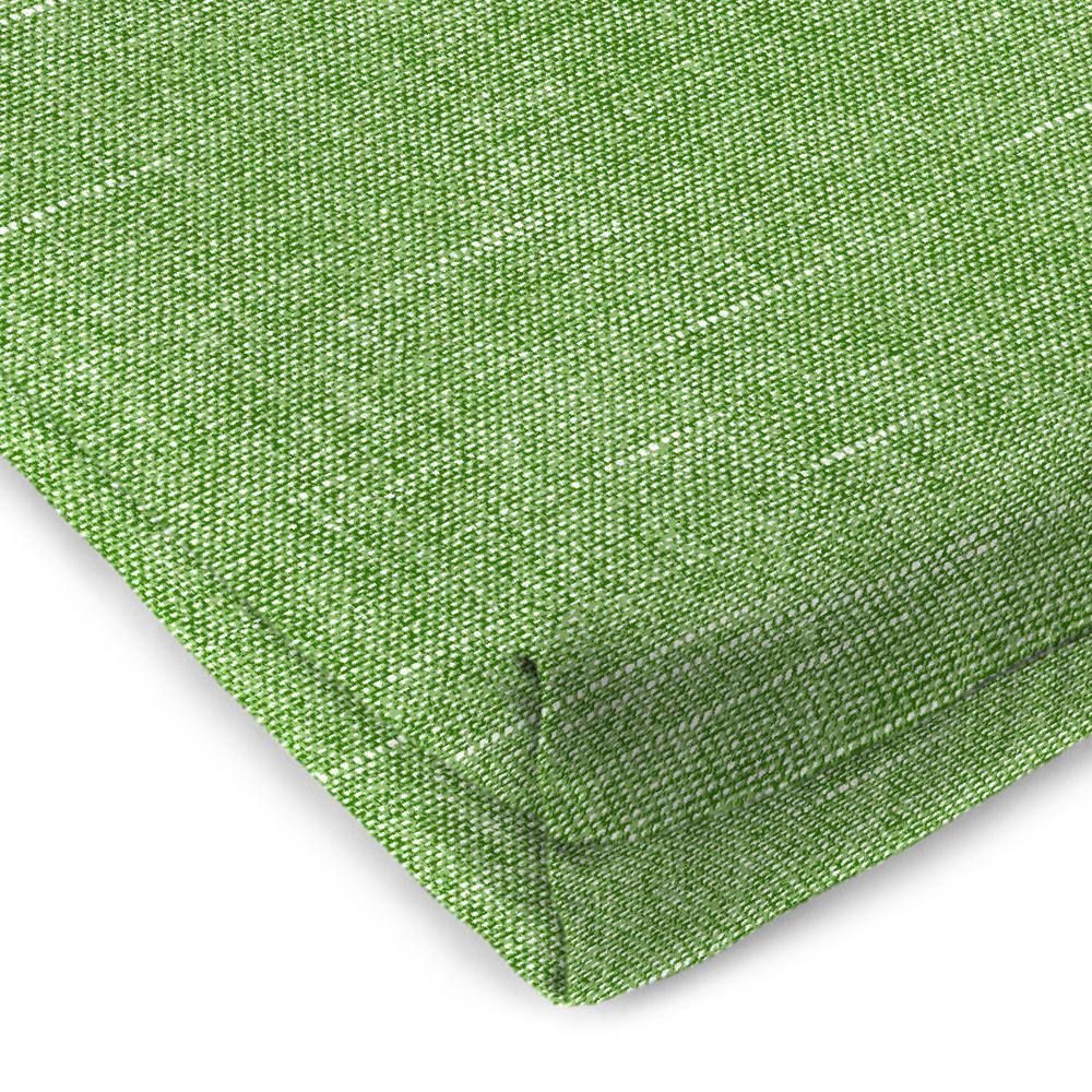 Tory Palm Green Rectangular Outdoor Seat Cushions with Ties (2 Pack)