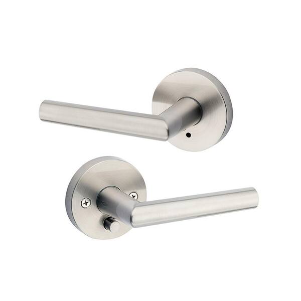 Kwikset Milan Satin Nickel Privacy Bed/Bath Door Lever