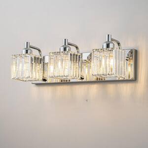 EDISLIVE Orillia 26 in. 4-Light Chrome Bathroom Vanity Light with ...