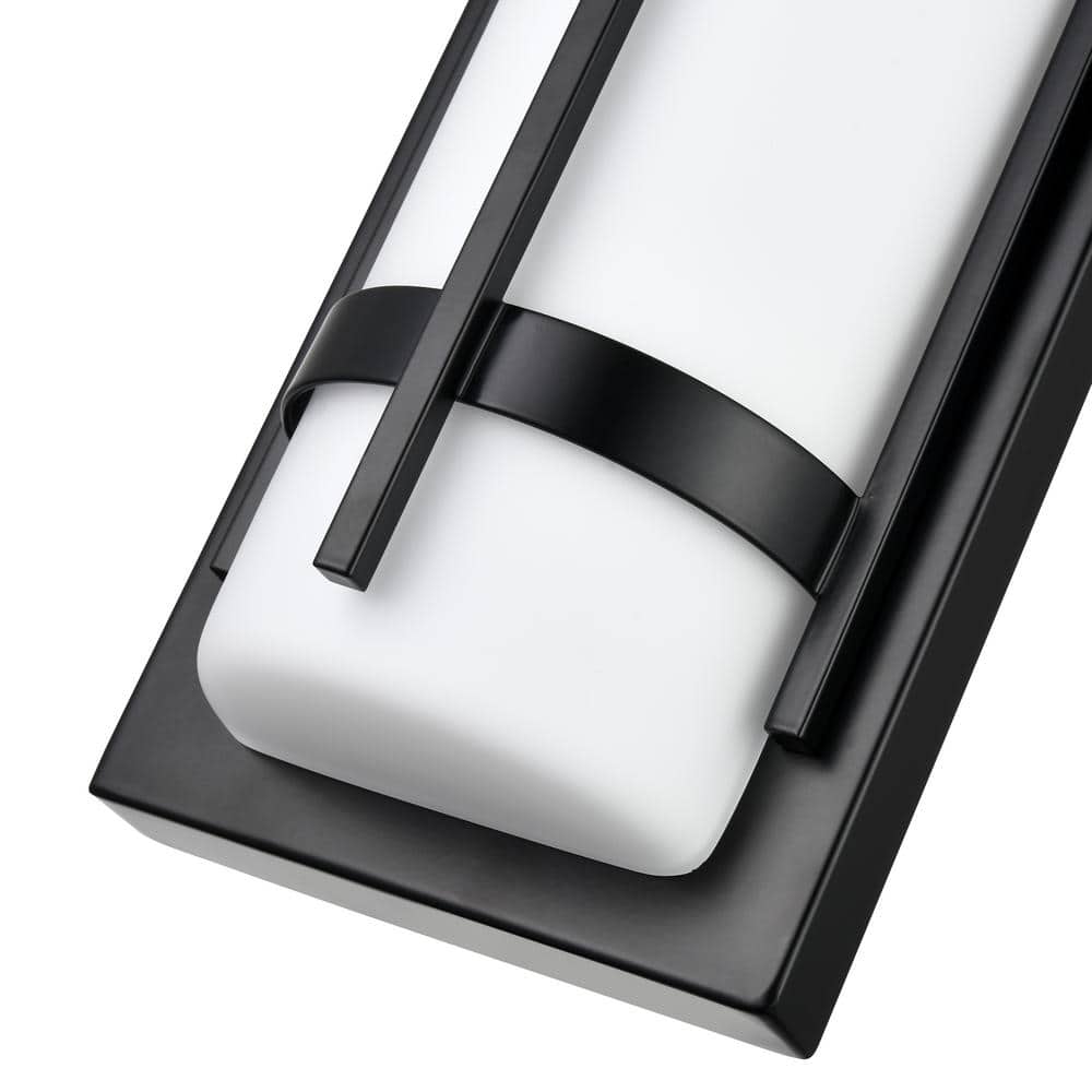 Black Direct Wired Electric Outdoor Wall Sconce