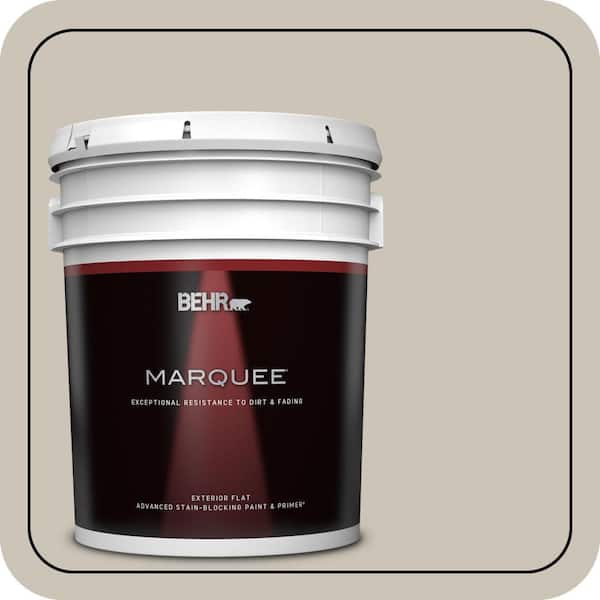 BEHR MARQUEE 5 gal. Designer Collection #DC-009 Vintage Pewter Flat Exterior Paint & Primer