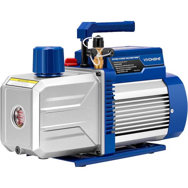 1 HP 9.6 CFM 2-Stage HVAC Vacuum Pump for R134a R12 R22 R502 R410a Systems
