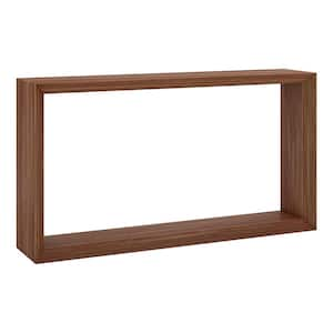 Osmond 55 in. Satin Walnut Rectangular MDF Top Console Table