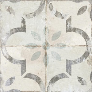 Grey and Ivory R24 5 in. x 5 in. Vinyl Peel and Stick Tile (24 Tiles, 4.17 sq. ft./Pack)