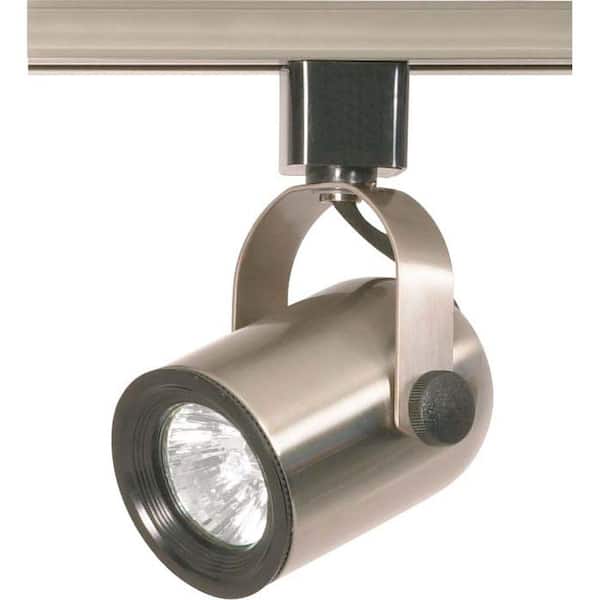1-Light MR16 120-Volt Brushed Nickel Round Back Track Lighting Head