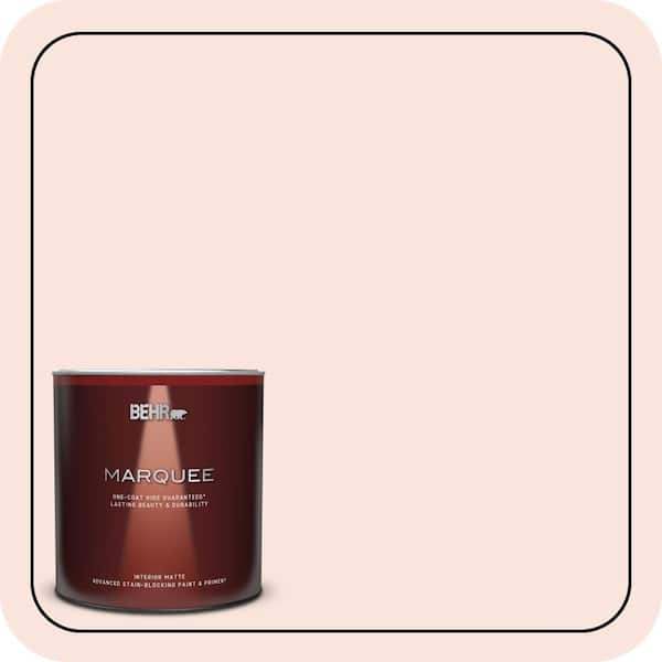 BEHR MARQUEE 1 qt. #190A-1 Soft Pink Matte Interior Paint & Primer