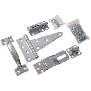 Barn Hardware Kit in Zinc-Plated (1-Pack)