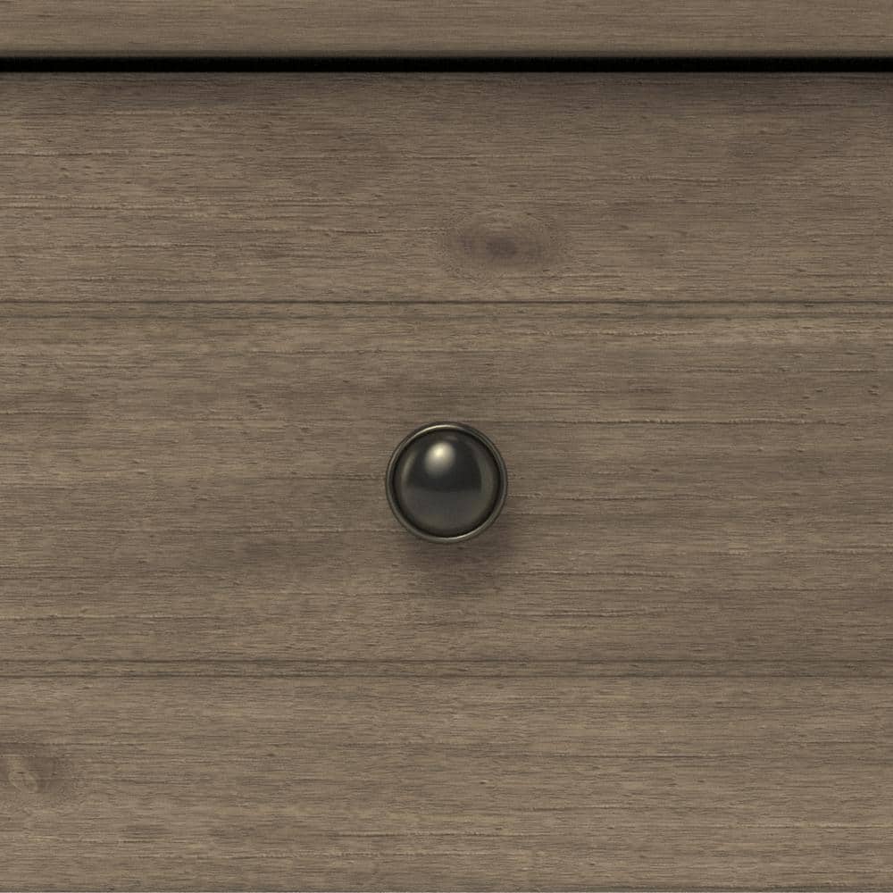 Knotty Gray Oak Rectangular Accent Table with Storage