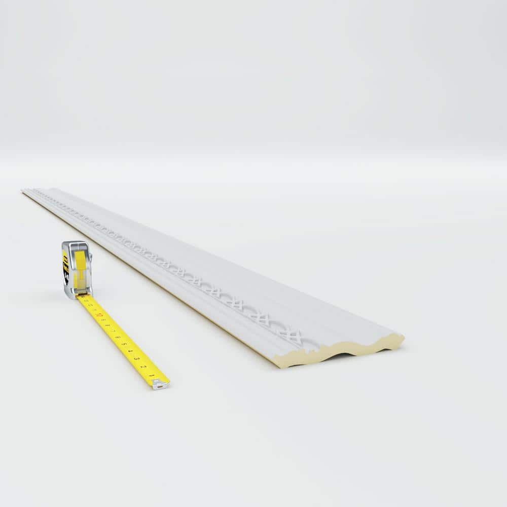 Primed Polyurethane Decorative Crown Moulding 94.5"