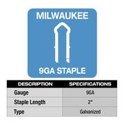 2 in. 9-Gauge Galvanized Staples for M18 FUEL Utility Fencing Stapler (960 Per Box)