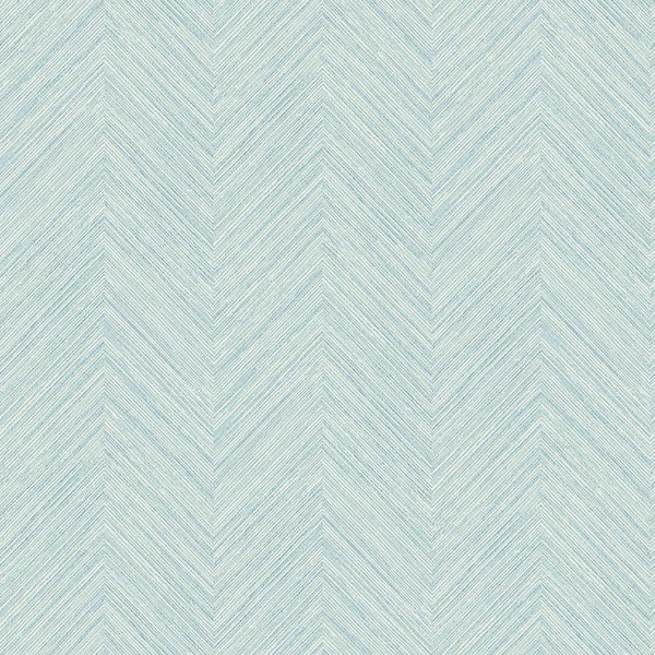Chesapeake Caladesi Teal Faux Linen Paper Strippable Roll (Covers 56.4 sq. ft.)