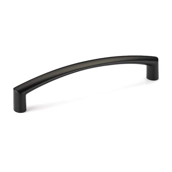 Richelieu Hardware Richmond Collection 5 1/16 in. (128 mm) Matte Black Modern Curved Cabinet Arch Pull