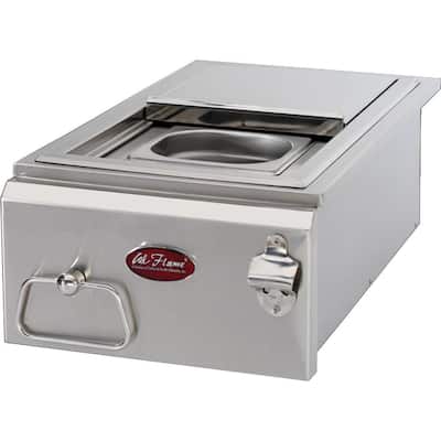 12 in. Built-In BBQ Stainless Steel Cocktail Center