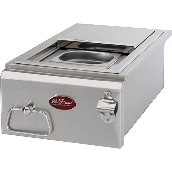 Cal Flame 12 in. Built-In BBQ Stainless Steel Cocktail Center