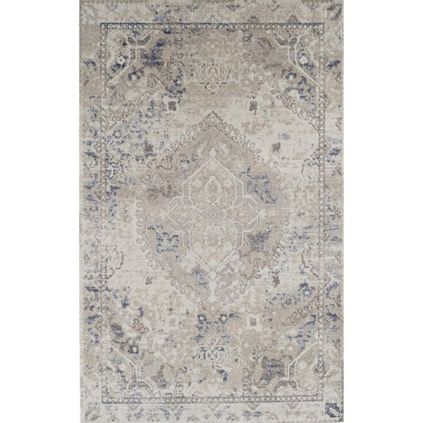 8 X 11 Ivory Oriental Runner Rug