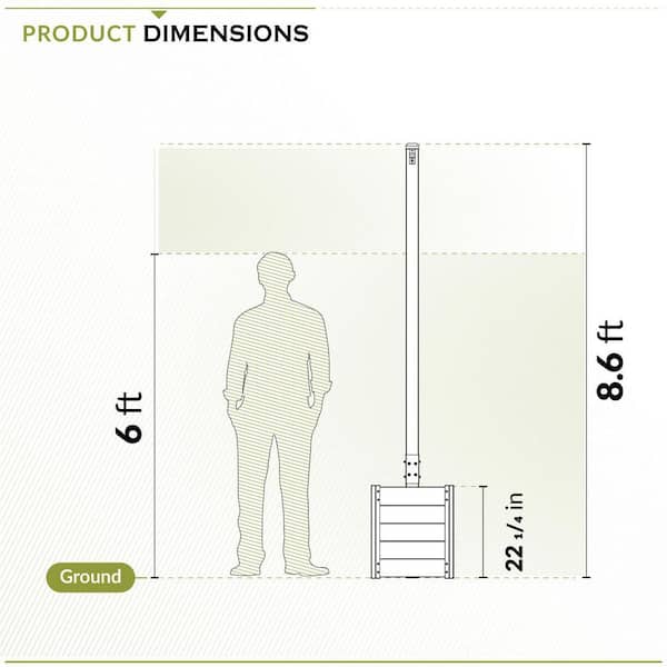 Zippity Outdoor Products Concord 20 in. L x 20 in. W x 22.5 in. H