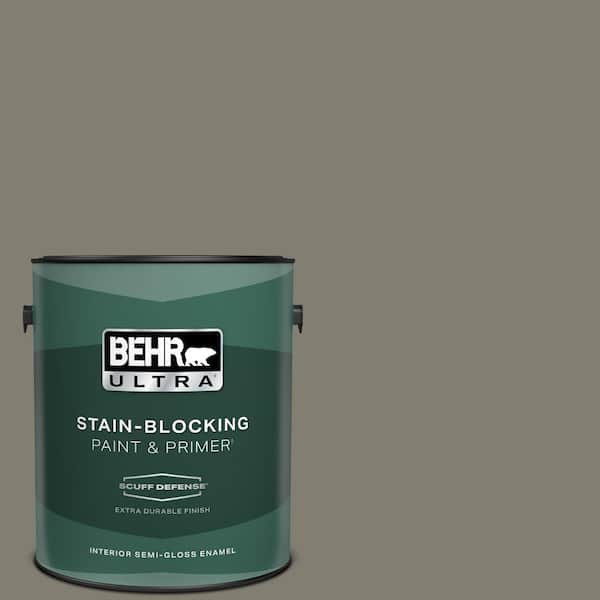 BEHR ULTRA 1 gal. #PPU8-23 Manuscript Extra Durable Semi-Gloss Enamel Interior Paint & Primer