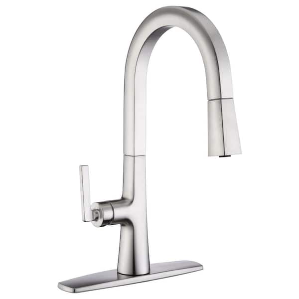 Robinet Cuisine Kitchen Sink Faucet One Handle Tap Hot Cold Water Mixer  Taps Silver Deck Mount Universal Chrome Faucets 3 Vias