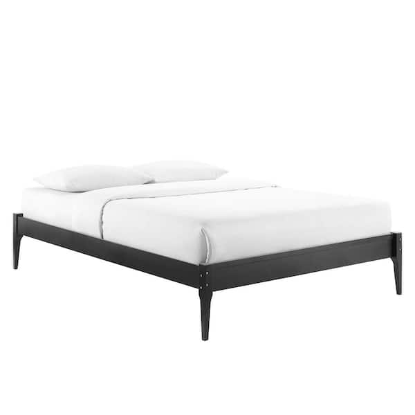 MODWAY June in Black Queen Wood Platform Bed Frame