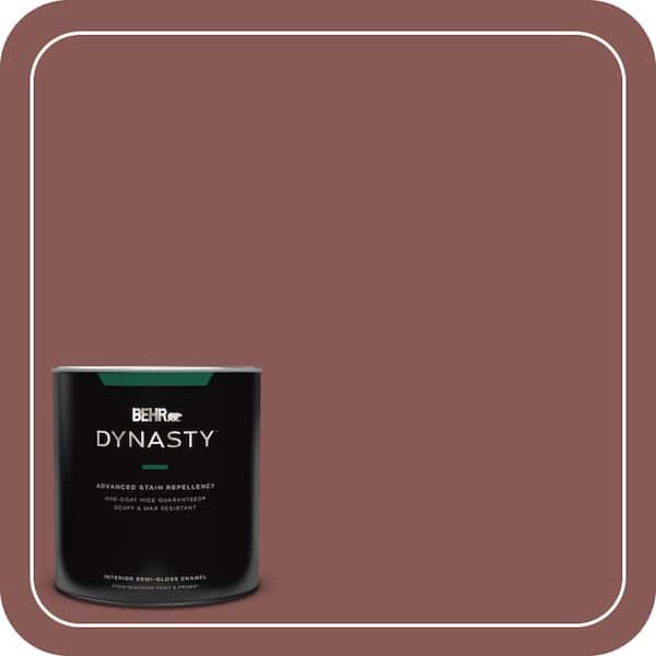 BEHR DYNASTY 1 qt. #PPU1-09 Red Willow Semi-Gloss Enamel Interior Stain-Blocking Paint and Primer