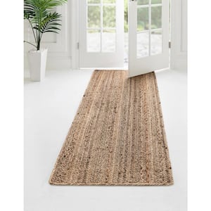 Braided Jute Dhaka Natural 2 ft. 7 in. x 8 ft. Area Rug