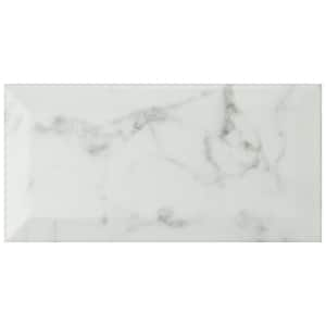 Classico Carrara Matte Metro 3 in. x 6 in. Ceramic Wall Tile (11.44 sq. ft./Case)