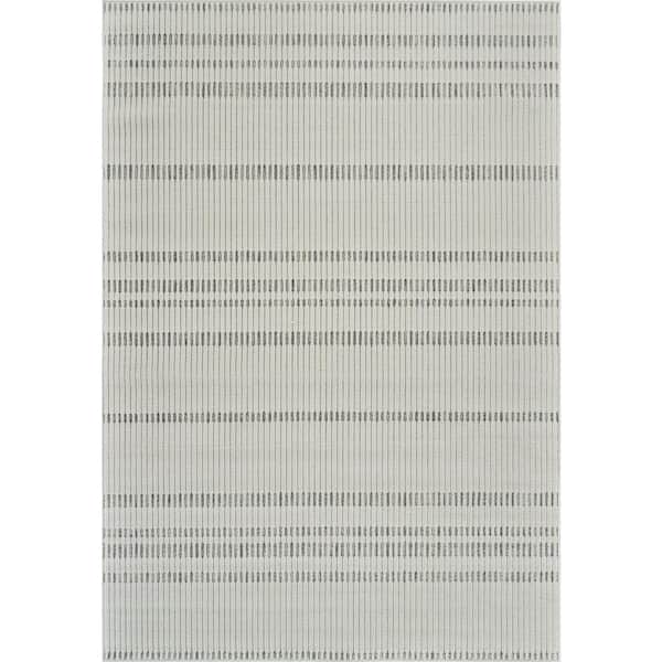 Maise Cream Beige 6 ft. x 9 ft. Modern Abstract Indoor Area Rug